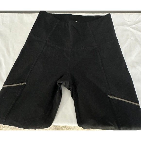 Athleta Leggings Womens Petite XSP Black Athletic Pants High Waisted Capri 22X25 - Picture 2 of 7